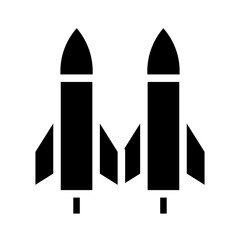 missile glyph icon