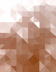 Obraz premium Abstract geometric shapes in various shades of brown create a modern and minimalistic design, perfect for backgrounds or artistic projects