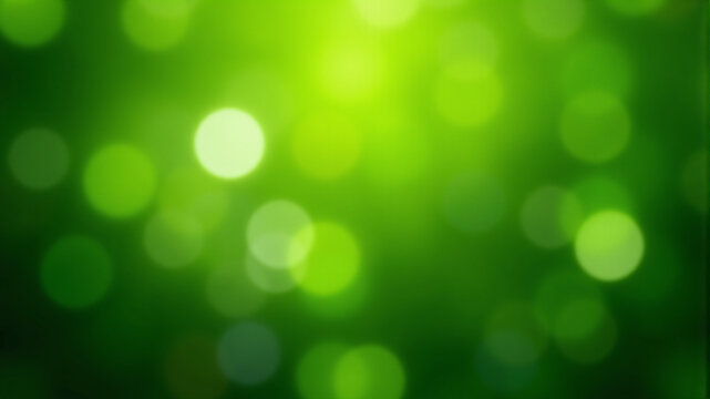 Green Bokeh Background for Nature and Relaxation