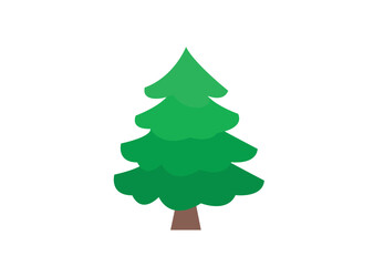 christmas tree evergreen pine fir vector emoji illustration symbol sign icon xmas 