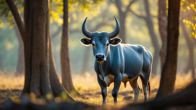 Nilgai in a cleared region