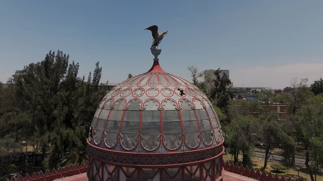 Majestic kiosko morisco dome in santa mar&iacute;a la ribera, mexico city