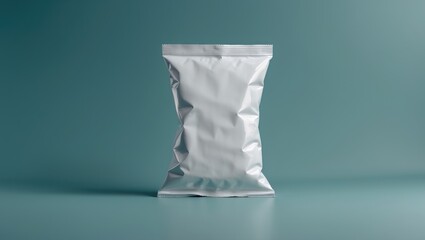 Unbranded Plastic Chips Bag Snack Packaging Mockup for Food Snacks Including Chips, Cookies, Peanuts, Candy, Isolated Background
