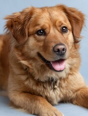 Adorable Golden Retriever Dog with Warm Expression