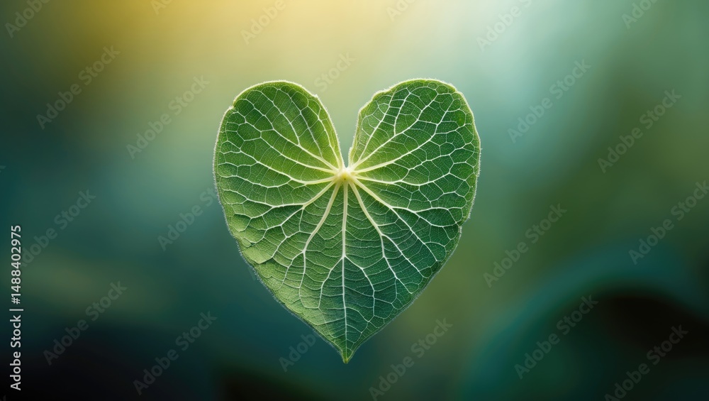 Poster close-up images of the texture of a leaf's core