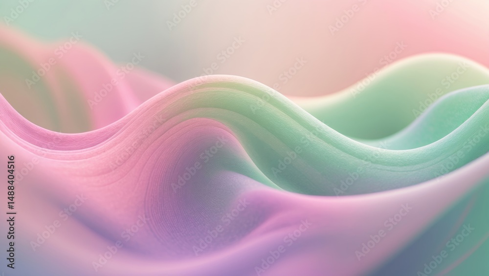 Poster abstract vibrant neon blurred gradient wave texture with grainy background.