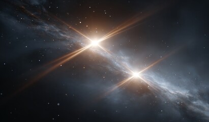 Cosmic Phenomenon Bright Stars and Galaxy