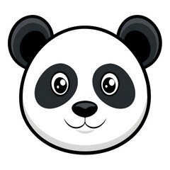 Fototapeta premium cartoon, fun, illustration, cute, vector, animal, graphic, mascot, wildlife, panda