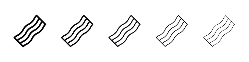 Bacon icon concept. graphic design, logo, Web, UI.