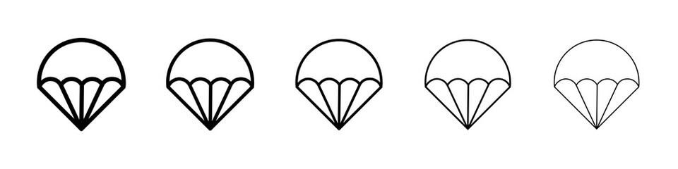 Parachute icon concept. graphic design, logo, Web, UI.