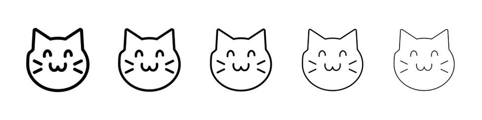 Cat icon concept. graphic design, logo, Web, UI.