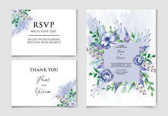 Luxury wedding invitation card