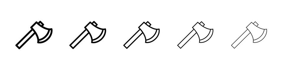 Axe icon concept. graphic design, logo, Web, UI.