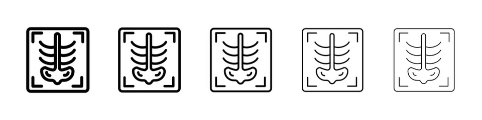 X-ray scan icon concept. graphic design, logo, Web, UI.