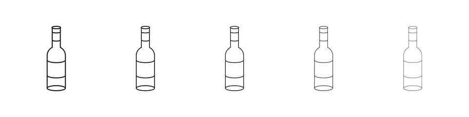 Wine bottle icon concept. graphic design, logo, Web, UI.