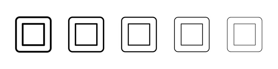 Window Maximize icon concept. graphic design, logo, Web, UI.