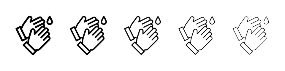 Obraz premium Wash hands icon concept. graphic design, logo, Web, UI.