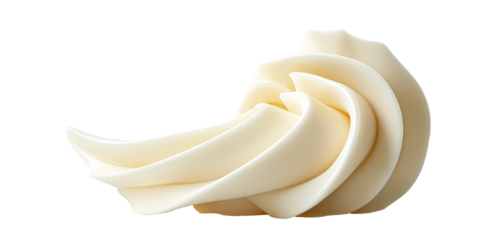 Swirled Vanilla Soft Serve Ice Cream. Delicious Dessert And Sweet Treat Isolated On Transparent Background