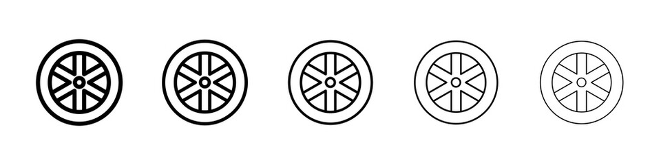 Obraz premium Tyre icon concept. graphic design, logo, Web, UI.