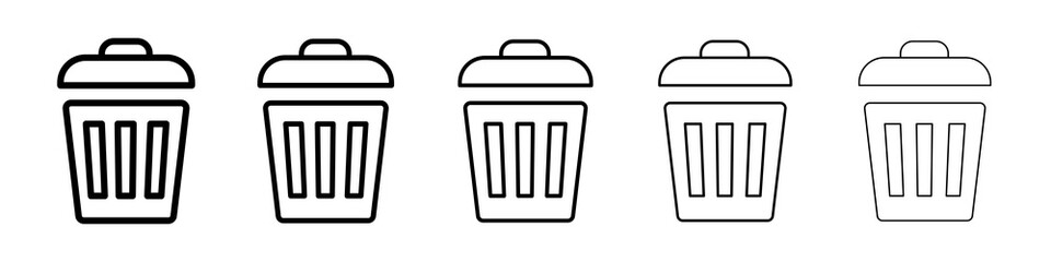 Trash icon concept. graphic design, logo, Web, UI.