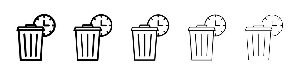 Time waste icon concept. graphic design, logo, Web, UI.