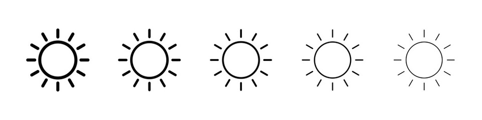 Sun icon concept. graphic design, logo, Web, UI.