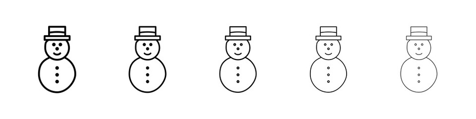 Snowman icon concept. graphic design, logo, Web, UI.