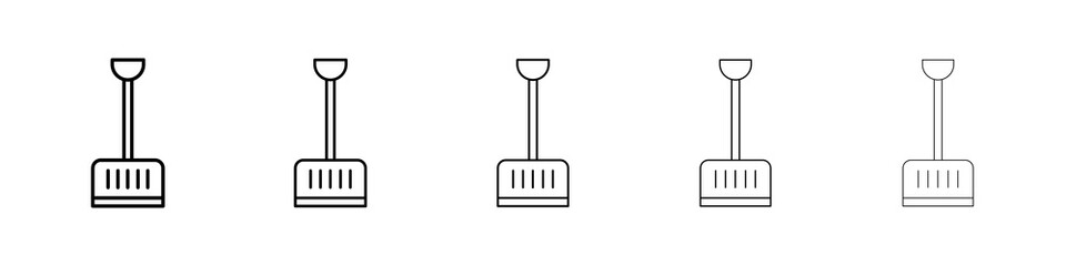 Snow shovel icon concept. graphic design, logo, Web, UI.