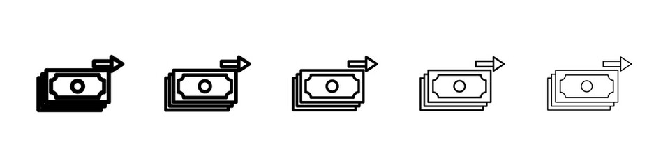 Fototapeta premium Send money icon concept. graphic design, logo, Web, UI.