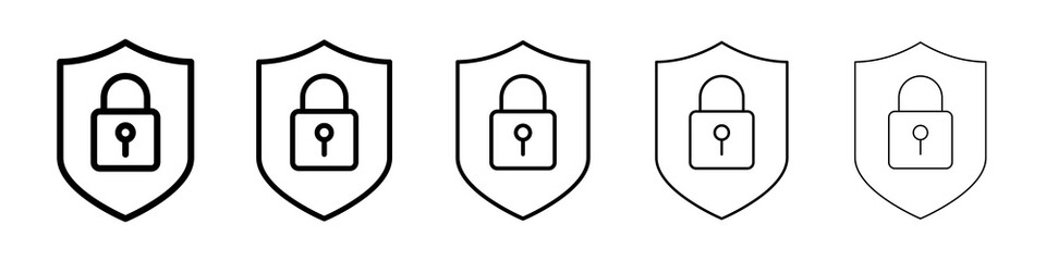 Security lock icon concept. graphic design, logo, Web, UI.
