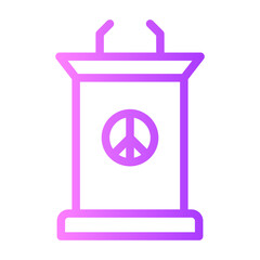 lectern gradient icon