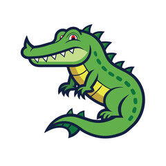 cartoon crocodile with a smile
