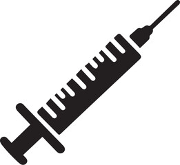 Syringe, injection icon vector