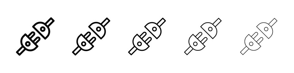 Plug connection icon concept. graphic design, logo, Web, UI.