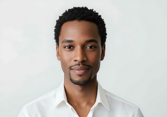 Fototapeta premium Portrait of a smiling young African American man
