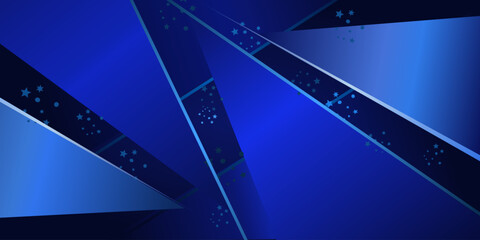 Obraz premium A modern abstract background design with geometric shapes in shades of blue. The image is suitable for a variety of uses, including website backgrounds, presentations, and graphic design projects.