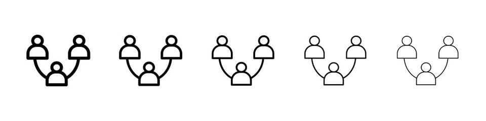 Network icon concept. graphic design, logo, Web, UI.