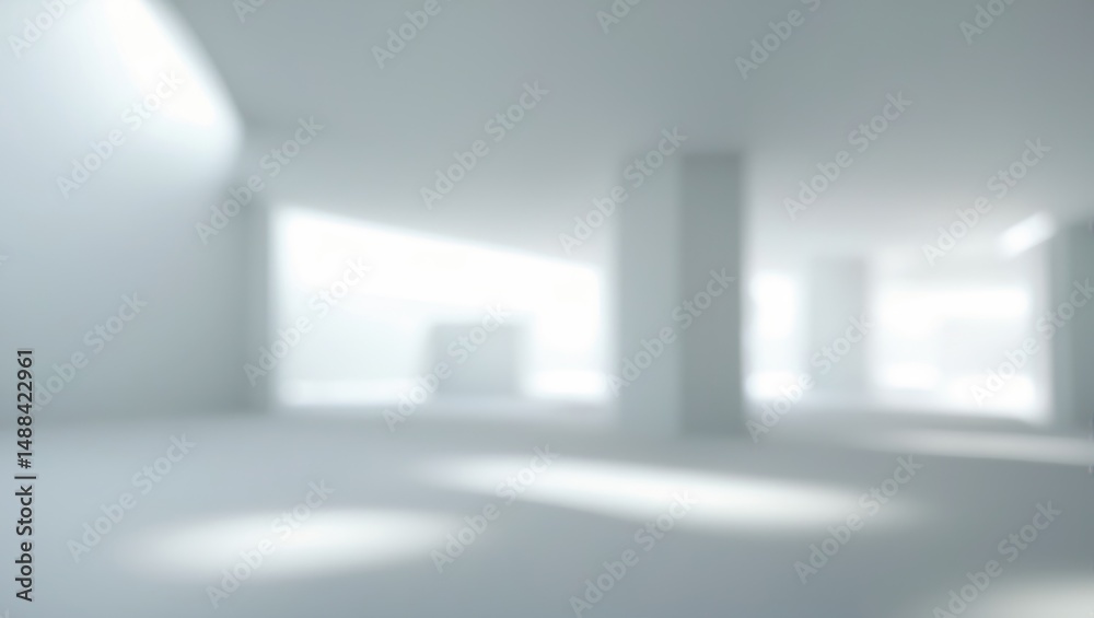 Aufkleber Clean white blurred background suitable for business and presentation spaces