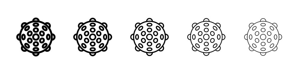Massage ball icon concept. graphic design, logo, Web, UI.