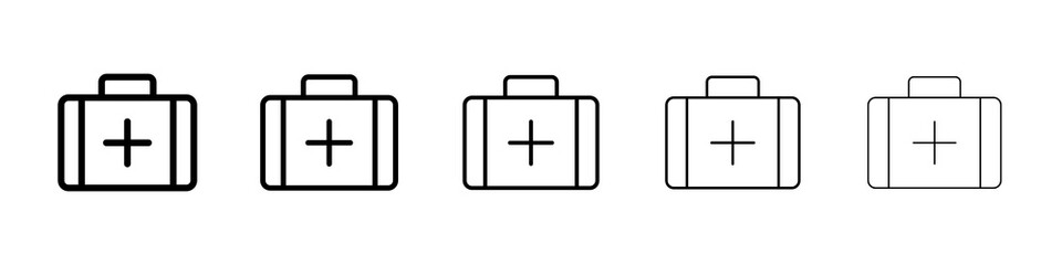 Medical aid kit icon concept. graphic design, logo, Web, UI.