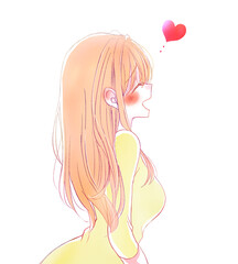 笑顔の女性　恋愛