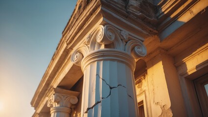 Vintage architecture in a small locality