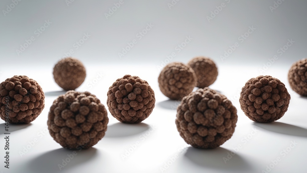 Poster levitation of corn ball against a white background with clipping path