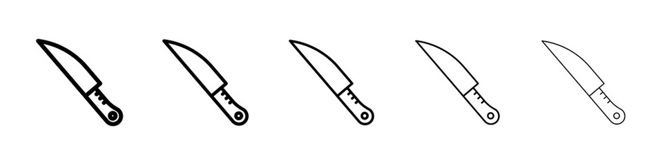 Kitchen knife icon concept. graphic design, logo, Web, UI.