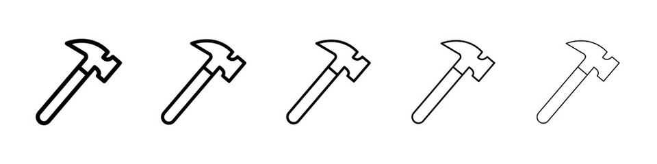 Hammer icon concept. graphic design, logo, Web, UI.