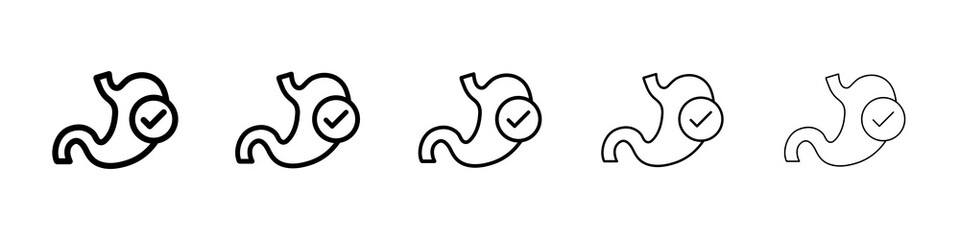 Good digestion icon concept. graphic design, logo, Web, UI.