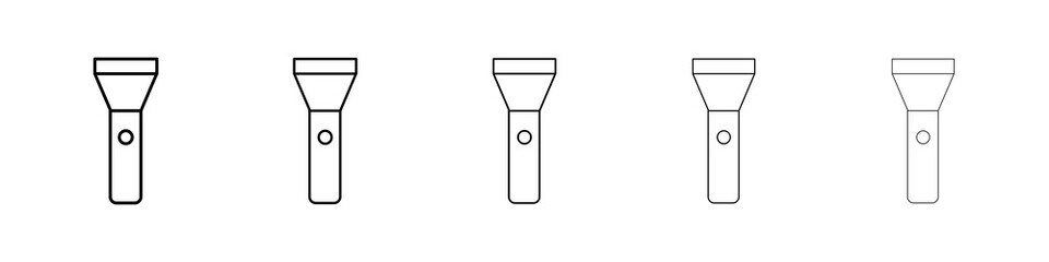 Flashlight icon concept. graphic design, logo, Web, UI.
