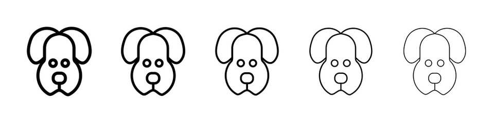 Dog icon concept. graphic design, logo, Web, UI.