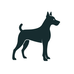 Dog silhouette icon