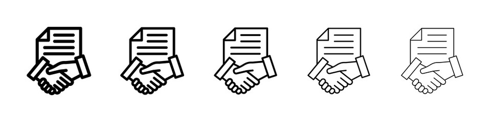 Contract icon concept. graphic design, logo, Web, UI.